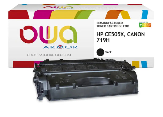 HP CE505X CANON 719H Jumbo - Cartouche laser compatible - extra haute capacité - Noir - Toner remanufacturé OWA