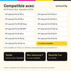 Imprimantes compatibles avec HP 17A Toner Pack 3 Noir compatible équivalent à CF217A