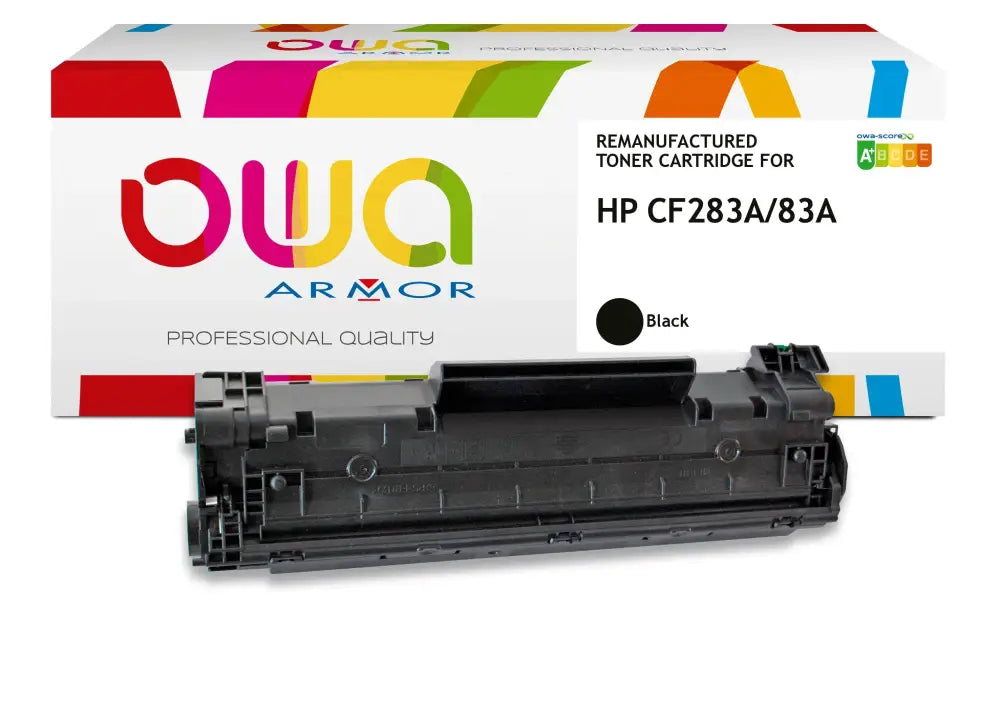 HP CF283A Std - Cartouche laser compatible - Noir - Toner remanufacturé OWA