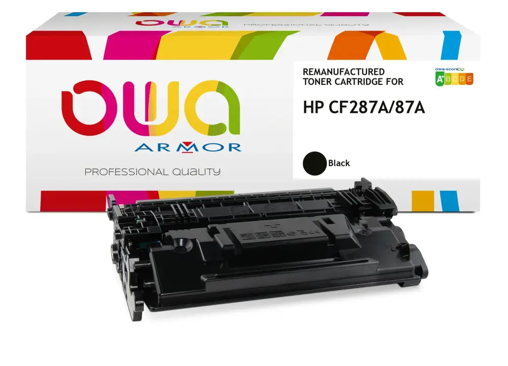 HP CF287A - Cartouche laser compatible - Noir - Toner remanufacturé OWA