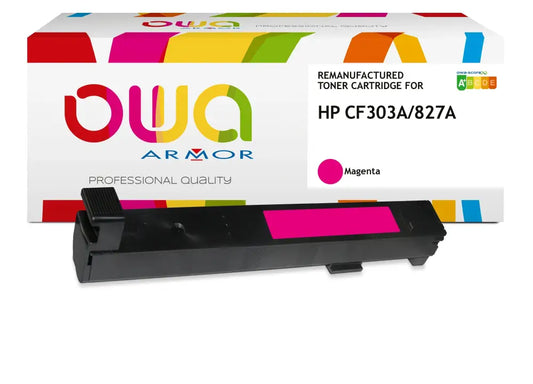 HP CF303A - Cartouche laser compatible - Magenta - Toner remanufacturé OWA