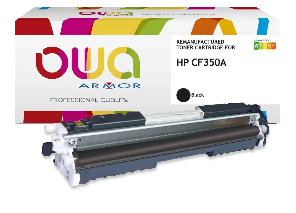 HP CF350A - Cartouche laser compatible - Noir - Toner remanufacturé OWA