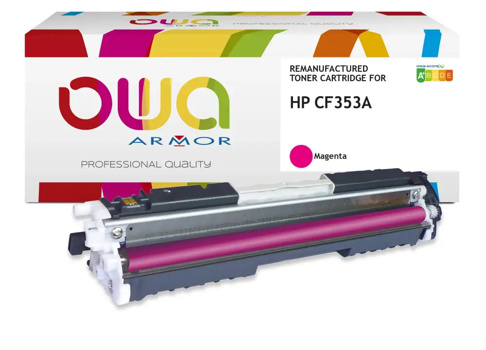 HP CF353A - Cartouche laser compatible - Magenta - Toner remanufacturé OWA