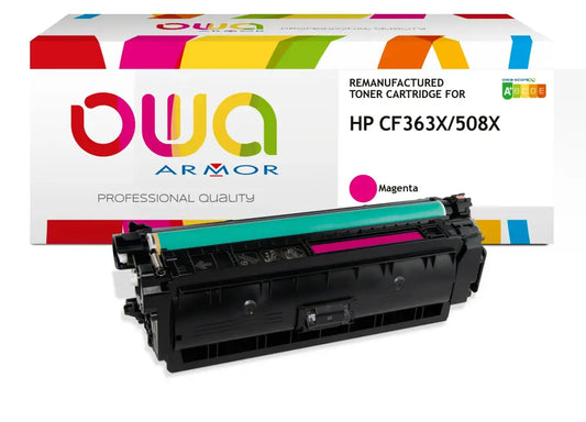 HP CF363X - Cartouche laser compatible - haute capacité - Magenta - Toner remanufacturé OWA