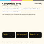 Imprimantes compatibles avec HP 312A Toner Cyan compatible équivalent à CF381A