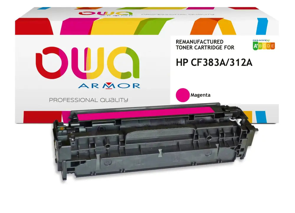 HP CF383A - Cartouche laser compatible - Magenta - Toner remanufacturé OWA