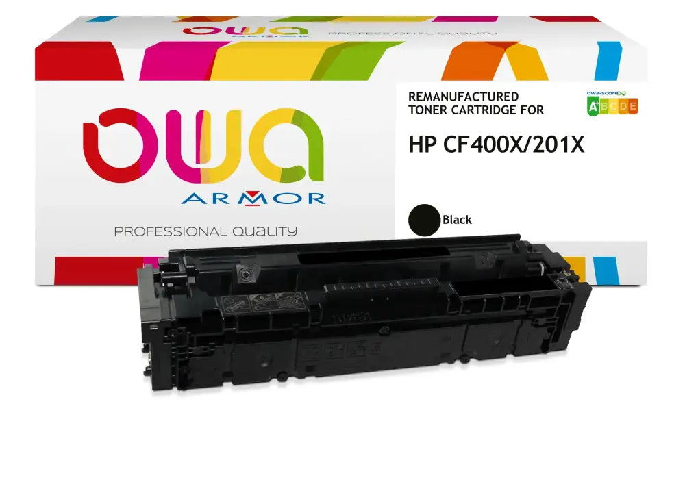HP CF400X - Cartouche laser compatible - haute capacité - Noir - Toner remanufacturé OWA