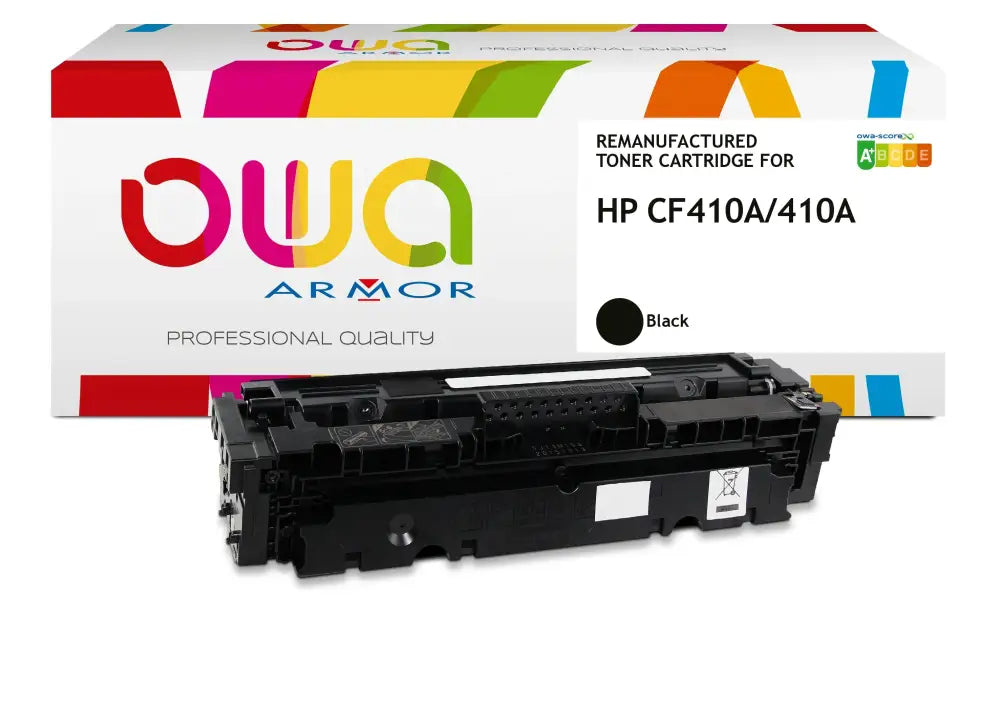 HP CF410A - Cartouche laser compatible - Noir - Toner remanufacturé OWA