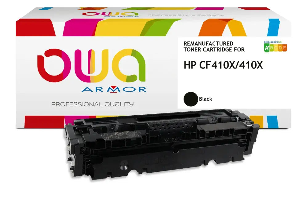 HP CF410X - Cartouche laser compatible - haute capacité - Noir - Toner remanufacturé OWA