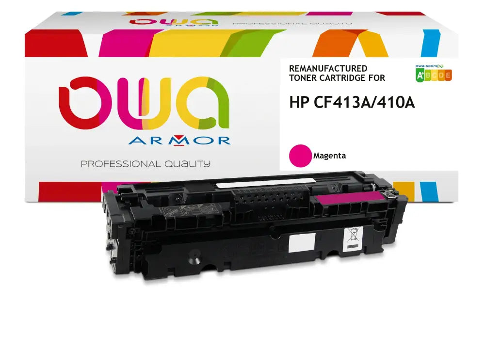 HP CF413A - Cartouche laser compatible - Magenta - Toner remanufacturé OWA