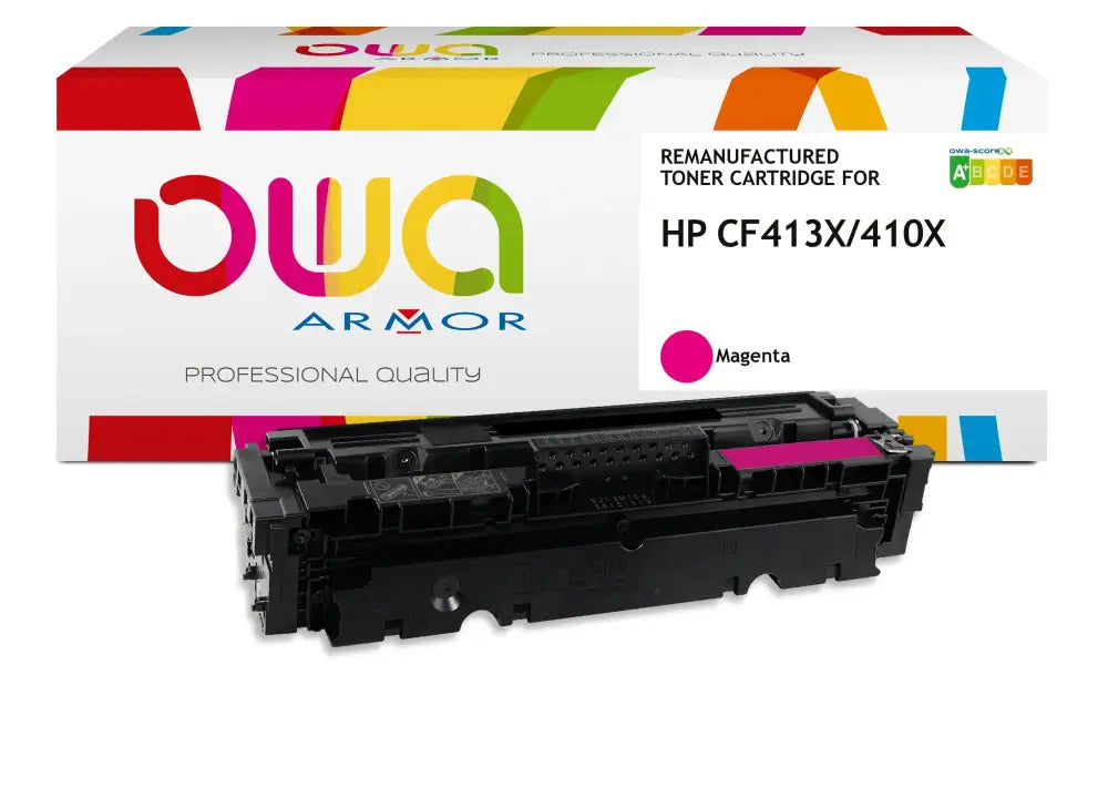 HP CF413X - Cartouche laser compatible - haute capacité - Magenta - Toner remanufacturé OWA