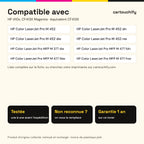 Imprimantes compatibles avec HP 410x, CF413X Toner Magenta remanufacturé