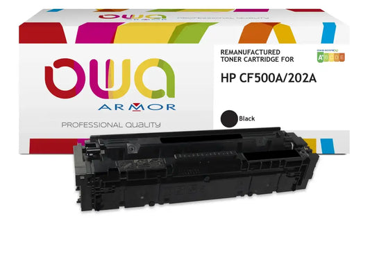 HP CF500A - Cartouche laser compatible - Noir - Toner remanufacturé OWA