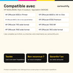 Imprimantes compatibles avec HP 932XL/933XL Cartouche Pack 4 Couleurs compatible équivalent à CN053AE, CN054AE, CN055AE