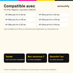 Imprimantes compatibles avec HP 971XL Cartouche Magenta compatible équivalent à CN627AE