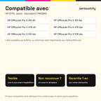 Imprimantes compatibles avec HP 971XL Cartouche Jaune compatible équivalent à CN628AE