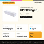 HP 980 Cartouche Cyan compatible équivalent à D8J07A : caractéristiques