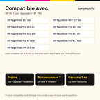 Imprimantes compatibles avec HP 913 Cartouche Cyan compatible équivalent à F6T77AE
