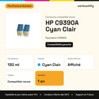 HP C9390A Cartouche Cyan Clair compatible : caractéristiques