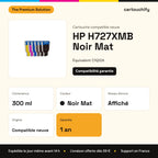 HP H727XMB Cartouche Noir Mat compatible équivalent à C1Q12A : caractéristiques