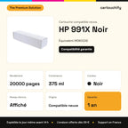 HP 991X Cartouche Noir compatible équivalent à M0K02AE : caractéristiques