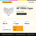 HP 730XL Cartouche Cyan compatible équivalent à P2V68A : caractéristiques