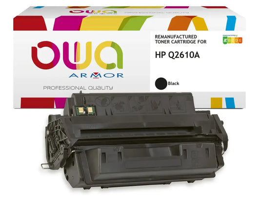HP Q2610A - Cartouche laser compatible - Noir - Toner remanufacturé OWA
