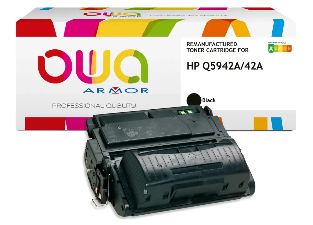 HP Q5942A - Cartouche laser compatible - Noir - Toner remanufacturé OWA