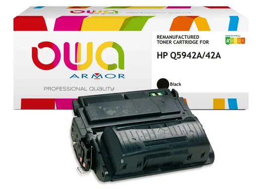 HP Q5942A - Cartouche laser compatible - Noir - Toner remanufacturé OWA