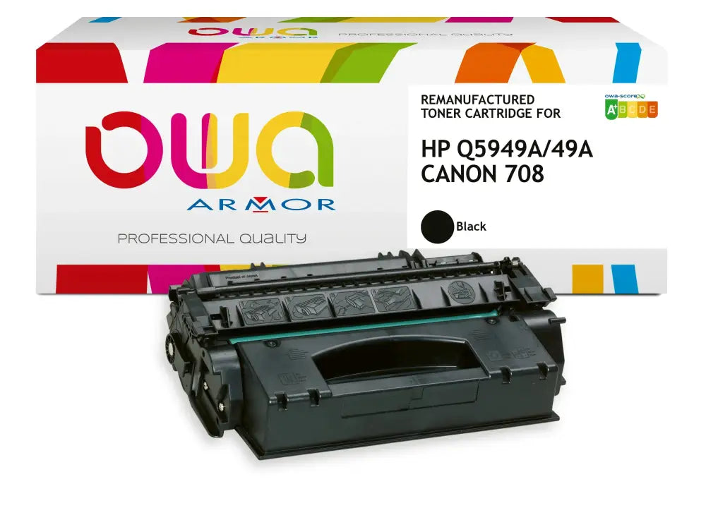 HP Q5949A CANON 708 - Cartouche laser compatible - Noir - Toner remanufacturé OWA