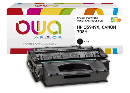 HP Q5949X CANON 708H - Cartouche laser compatible - extra haute capacité - Noir - Toner remanufacturé OWA