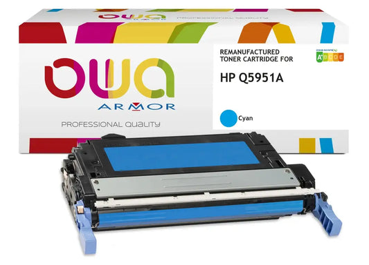 HP Q5951A - Cartouche laser compatible - Cyan - Toner remanufacturé OWA