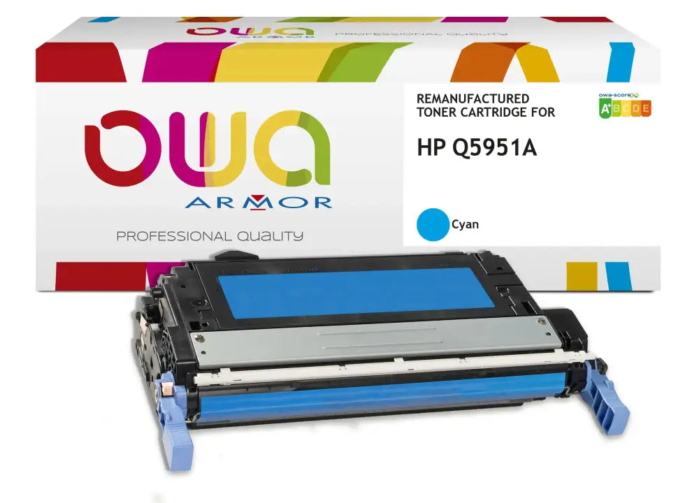 HP Q5951A - Cartouche laser compatible - extra haute capacité - Cyan - Toner remanufacturé OWA