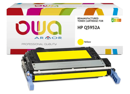 HP Q5952A - Cartouche laser compatible - Jaune - Toner remanufacturé OWA