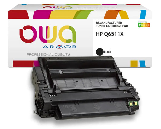 HP Q6511X - Cartouche laser compatible - Noir - Toner remanufacturé OWA