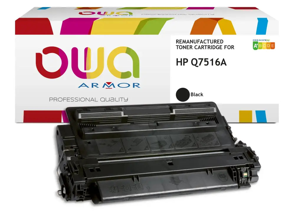 HP Q7516A - Cartouche laser compatible - Noir - Toner remanufacturé OWA