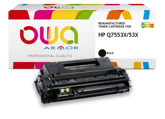 HP Q7553X - Cartouche laser compatible - extra haute capacité - Noir - Toner remanufacturé OWA