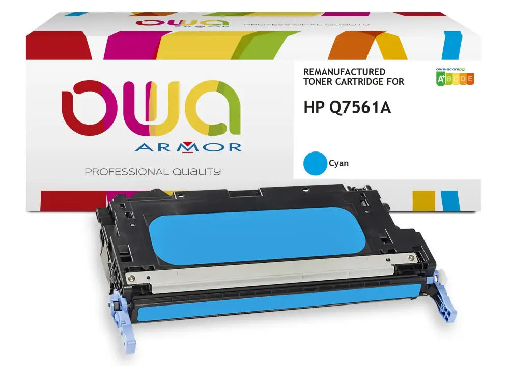 HP Q7561A - Cartouche laser compatible - Cyan - Toner remanufacturé OWA