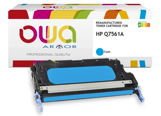 HP Q7561A - Cartouche laser compatible - Cyan - Toner remanufacturé OWA
