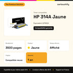 HP 314A Toner Jaune compatible équivalent à Q7562A : caractéristiques
