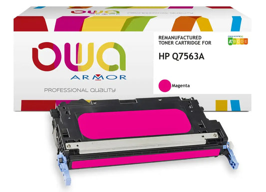 HP Q7563A - Cartouche laser compatible - Magenta - Toner remanufacturé OWA