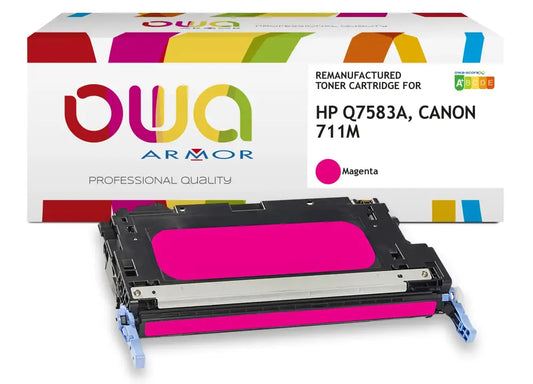 HP Q7583A CANON 711M - Cartouche laser compatible - Magenta - Toner remanufacturé OWA