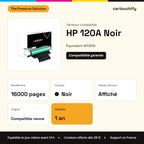 HP 120A Tambour Noir compatible équivalent à W1120A : caractéristiques