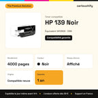 HP 139 Toner Noir compatible équivalent à W1390X, 139X : caractéristiques