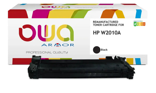HP W2010A - Cartouche laser compatible - Noir - Toner remanufacturé OWA