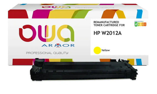 HP W2012A - Cartouche laser compatible - Jaune - Toner remanufacturé OWA