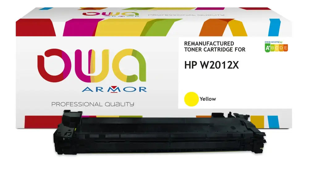 HP W2012X - Cartouche laser compatible - haute capacité - Jaune - Toner remanufacturé OWA