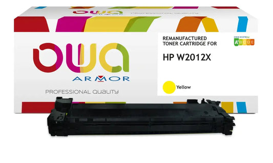 HP W2012X - Cartouche laser compatible - haute capacité - Jaune - Toner remanufacturé OWA