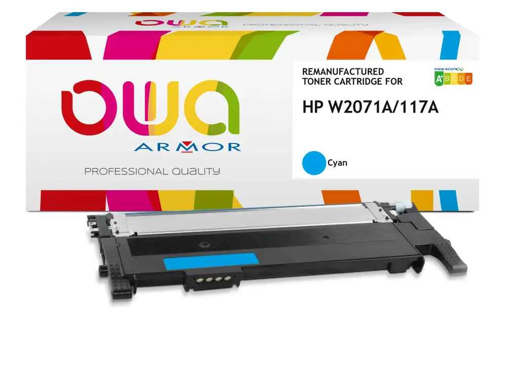 HP W2071A - Cartouche laser compatible - extra haute capacité - Cyan - Toner remanufacturé OWA