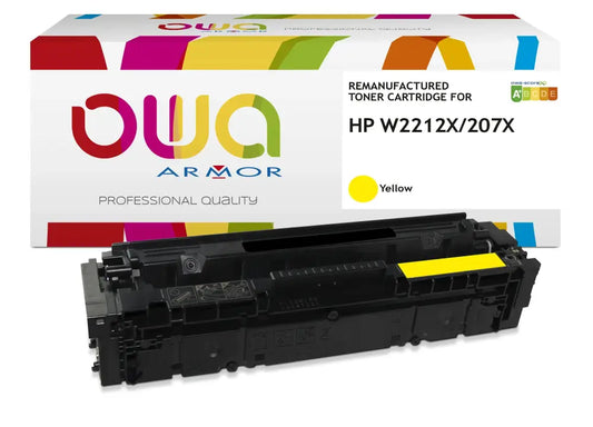 HP W2212X - Cartouche laser compatible - haute capacité - Jaune - Toner remanufacturé OWA